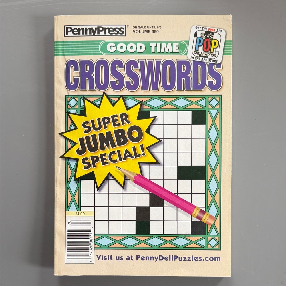 Good Time Crosswords Puzzle Book Set - Blue, Cream, Purple - Picture 7 of 16